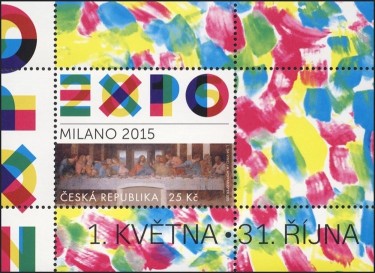 EXPO 2015 Milno - Logo vstavy a fotografie fresky Leonarda da Vinci  Posledn veee pn