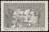 30. vro zaloen KS - K. Marx, B. Engels, V. I. Lenin, J. V. Stalin